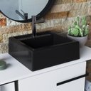 Ver imagem 6 de Gabinete Suspenso para Banheiro 80cm P1019 com Cuba Ametista Branco/Preto
