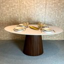 Ver imagem 2 de Mesa De Jantar Cone Imbuia 160X90cm Marrom