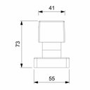 Ver imagem 2 de Acabamento de Registro Base Reforma 1/2, 3/4, 1 Singles One Square Roca Cinza/Cromado