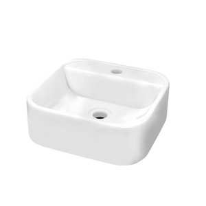 Cuba Pia para Banheiro Lavabo Apoio Sobrepor C/furo Torneira