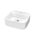 Ver imagem 1 de Cuba Pia para Banheiro Lavabo Apoio Sobrepor C/furo Torneira