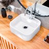 Cuba Pia para Banheiro Lavabo Apoio Sobrepor C/furo Torneira - 5