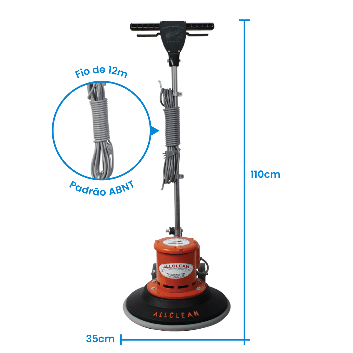 Enceradeira Industrial AllClean 350 Romher 220v - 7