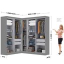 Ver imagem 3 de Guarda-Roupa Modulação 9 Portas Canto Paris