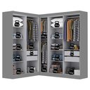 Ver imagem 4 de Guarda-roupa Modulação 9 Portas Canto Paris