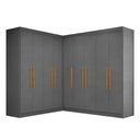Ver imagem 2 de Guarda-roupa Modulação 9 Portas Canto Paris