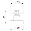 Ver imagem 2 de Acabamento de Registro para Base Fabrimar 1/2, 3/4 Celite One Cinza/Cromado