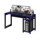Ver imagem 1 de Mesa para Computador Gamer Streamer 2 Prateleiras Preto/azul - Fdecor