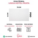 Ver imagem 2 de Kit 6 Toalhas de Piso Hotel Atacado Alta Absorção Prata - Preto