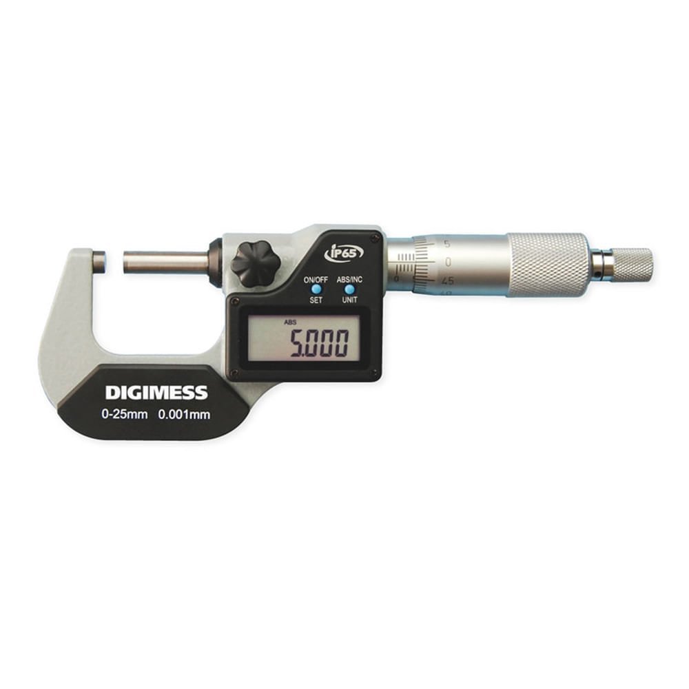 Micrômetro Externo Digital IP65 Capacidade 25-50mm Resolução de 0,001mm Digimess 110.251