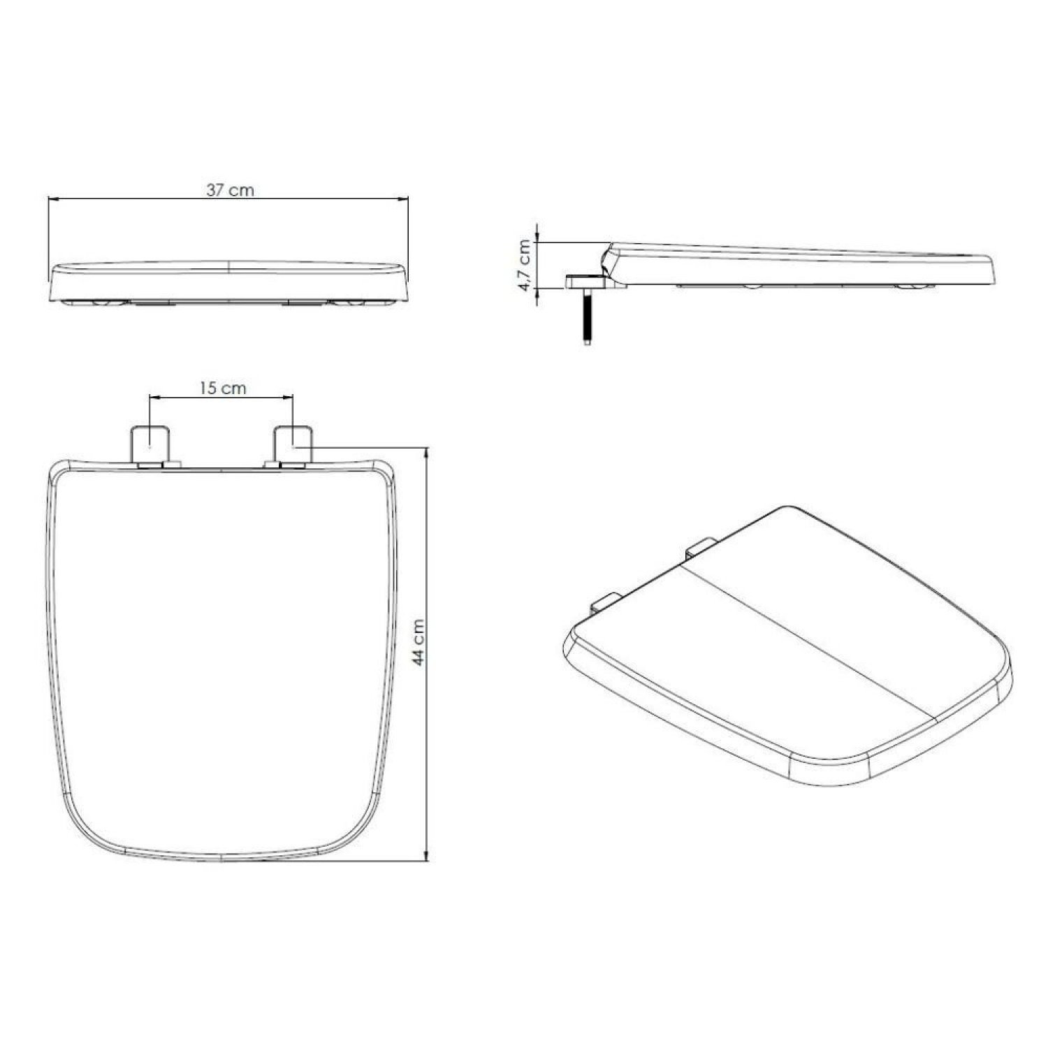 Assento Original Termofixo Soft Close Boss Incepa - 3