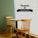 Ver imagem 1 de Adesivo de Parede Cantinho do Churrasco Decoração Área Gourmet Kanto Store Preto
