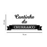Adesivo de Parede Cantinho do Churrasco Decoração Área Gourmet Kanto Store Preto - 5