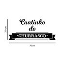Ver imagem 5 de Adesivo de Parede Cantinho do Churrasco Decoração Área Gourmet Kanto Store Preto