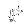 Cabide para Banheiro Verso Roca - 2