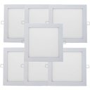 Ver imagem 2 de Kit 7 Plafon Painel LED Luminária Downlight 18W Embutir