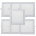 Ver imagem 1 de Kit 7 Plafon Painel LED Luminária Downlight 18W Embutir