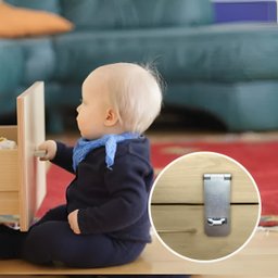 Dobradiça Porta Cadeado Fecho Trinco Zincado 6,5cm para Portão Gaveta Armário | Silvana | Kit 03 Un - 10