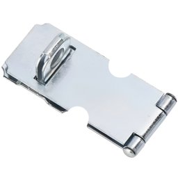 Dobradiça Porta Cadeado Fecho Trinco Zincado 6,5cm para Portão Gaveta Armário | Silvana | Kit 03 Un - 7