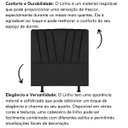 Ver imagem 5 de Cabeceira Casal Queen Size Cama Estofada 160 Cm Emma Linho:preto