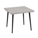 Ver imagem 4 de Mesa Jantar Quadrada Safira 70cm MDF Camurça Pés Pretos