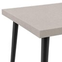 Ver imagem 2 de Mesa Jantar Quadrada Safira 70cm MDF Camurça Pés Pretos