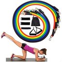 Ver imagem 2 de 11 Peças Elástico Extensor Exercicio Funcional até 100 Libras Kit Elástico Pilates Jt-003