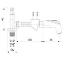 Ver imagem 2 de Ducha Higienica sem Derivação com Flexível PVC Smart - N Celite Cinza/Cromado
