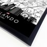 Quadro Mapa Urbano Orlando - Flórida – 40x60cm - 2