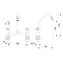 Ver imagem 2 de Misturador para Cozinha de Mesa Bica Móvel com Arejador Articulado Celite One