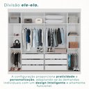 Ver imagem 6 de Guarda Roupa Casal 2 Portas 6 Gavetas Trancoso Branco/Neve
