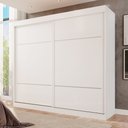 Ver imagem 1 de Guarda Roupa Casal 2 Portas 6 Gavetas Trancoso Branco/Neve