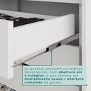 Ver mais imagens de Guarda Roupa Casal 2 Portas 6 Gavetas Trancoso Branco/Neve