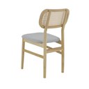 Ver imagem 5 de Kit 2 Cadeira de Jantar Madeira Amara Design Elegante e Confortável Cinza