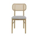 Ver imagem 2 de Kit 2 Cadeira de Jantar Madeira Amara Design Elegante e Confortável Cinza