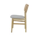 Ver imagem 4 de Kit 2 Cadeira de Jantar Madeira Amara Design Elegante e Confortável Cinza