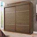 Ver imagem 1 de Guarda Roupa Casal 2 Portas 6 Gavetas Trancoso Marrom/New Canion/Off White