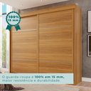 Ver imagem 7 de Guarda Roupa Casal 2 Portas 6 Gavetas Trancoso Marrom/Cinamomo/Off White