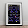 Quadro Decoração Grande Quarto Moderno Parede Pac Man Jogo - 2