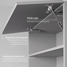 Armário Aéreo Microondas 70cm Nara CabeCasa MadeiraMadeira - 6