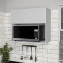 Ver imagem 1 de Armário Aéreo Planejado Microondas 70cm Nara CabeCasa MadeiraOriginals Cinza