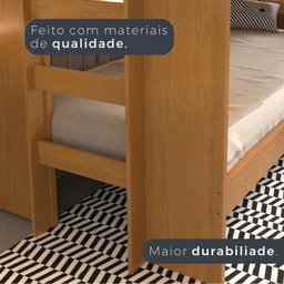 Beliche Solteiro em MDF Paris 125 - 6 Beliche Solteiro em MDF Paris 125 - 6