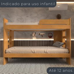 Beliche Solteiro em MDF Paris 125 - 7 Beliche Solteiro em MDF Paris 125 - 7