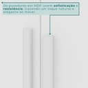 Ver mais imagens de Guarda Roupa Casal 6 Portas 6 Gavetas Olímpia Branco/Neve