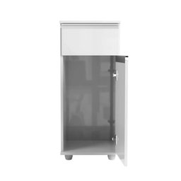Armário P/ Bebedouro C/ Porta e Gaveta Cozinha Branco - Alfa - 3