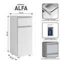 Ver imagem 1 de Armário P/ Bebedouro C/ Porta e Gaveta Cozinha Branco - Alfa