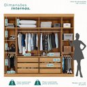 Ver imagem 5 de Guarda Roupa Casal 6 Portas 6 Gavetas Olímpia