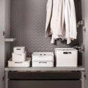 Ver imagem 5 de Conjunto 3 Cestas Organizadoras com Tampa 23,9l Empilhável Fit Ultra Coza Light Plástico