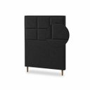 Ver imagem 5 de Cabeceira para Cama Solteiro Estofada ,088 ,Mts Alice Vilajo: Suede Preto