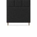 Ver imagem 6 de Cabeceira para Cama Solteiro Estofada ,088 ,Mts Alice Vilajo: Suede Preto